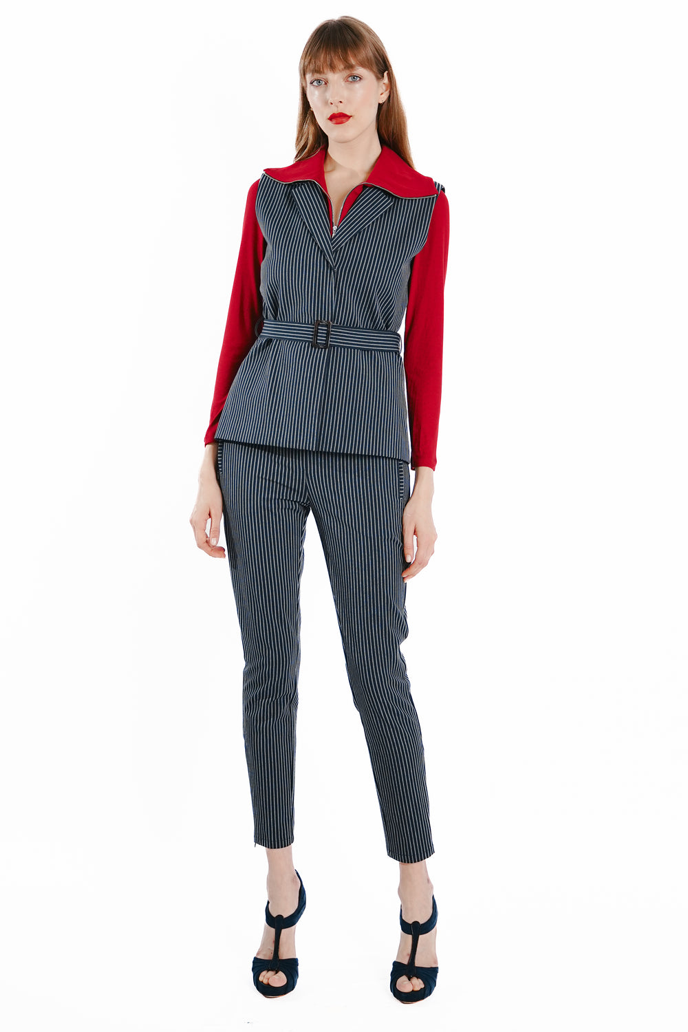 Xena Two-Piece Pinstripe Jacket