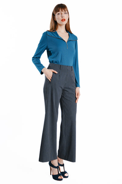 Cameron Wide Leg Pinstripe Trousers – S.Nine by Susanna Soo