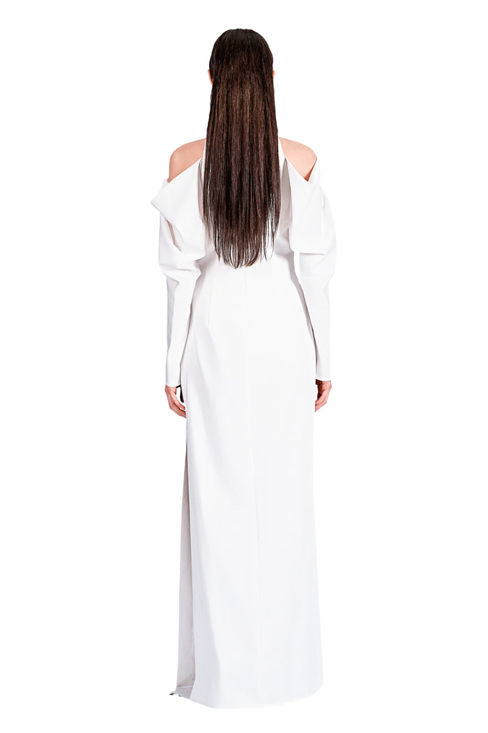 Norma Drapery Sleeve Gown