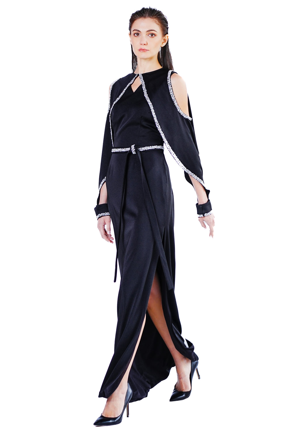 Onyx Embroidery Gown