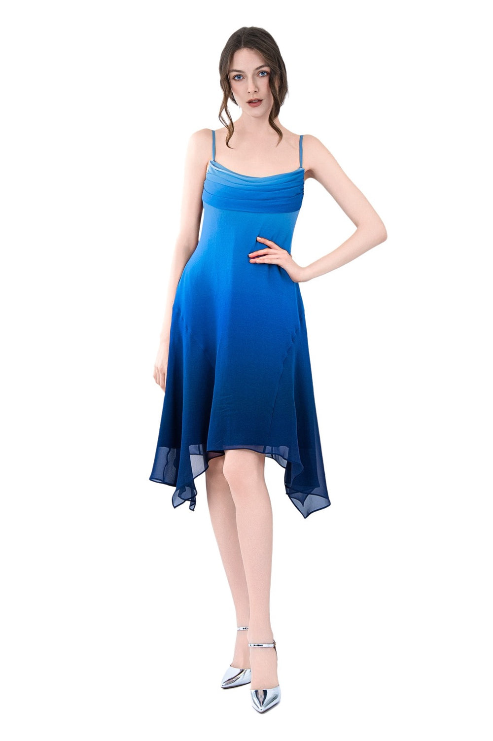 Zephyrine Silk Chiffon Dress