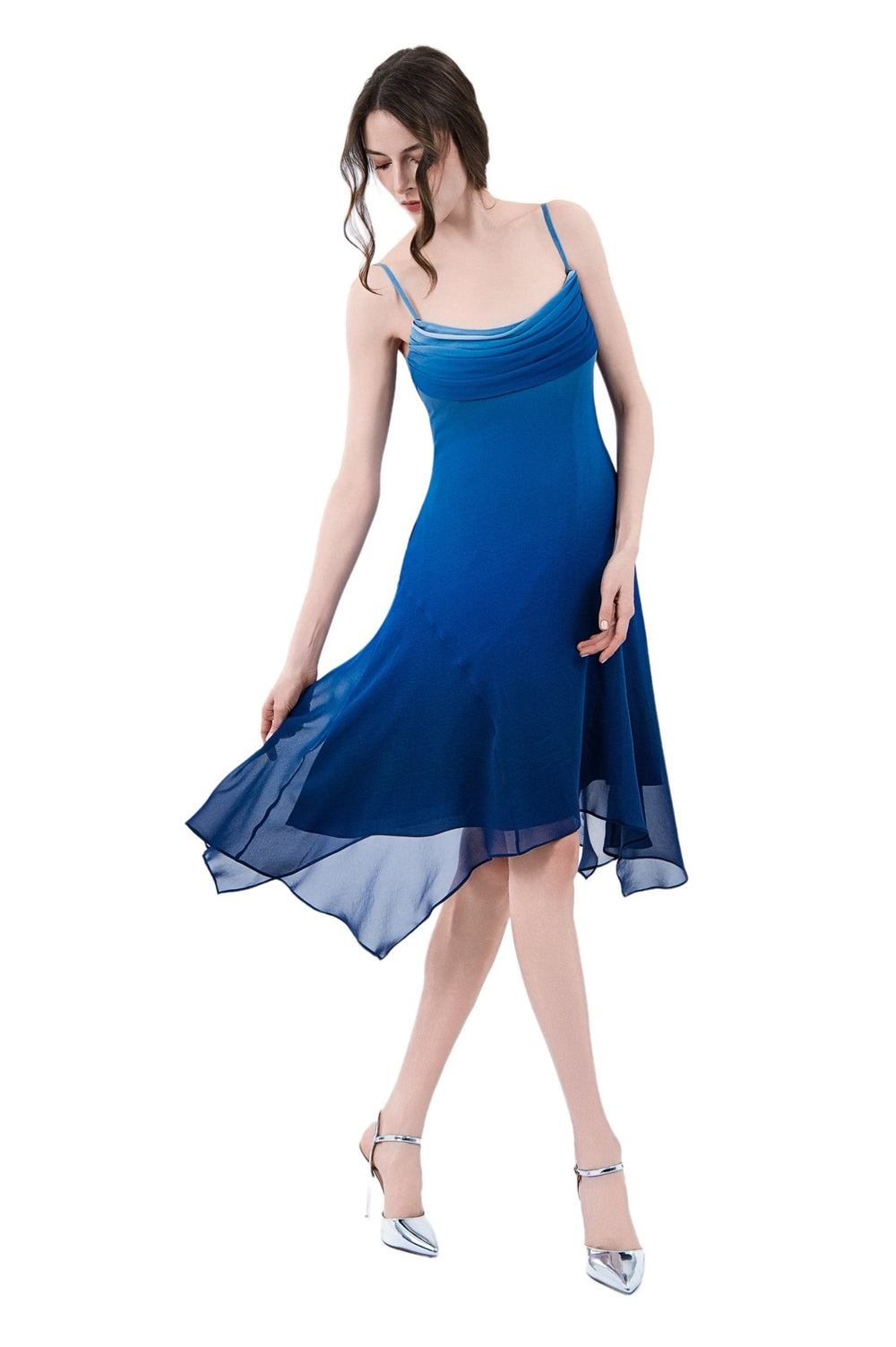Zephyrine Silk Chiffon Dress