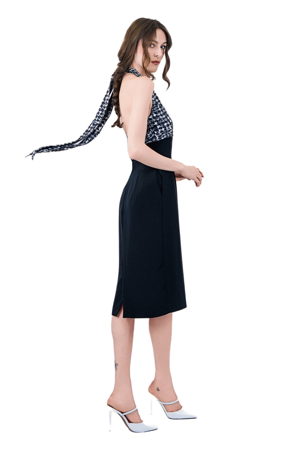 Veneris Halter Dress