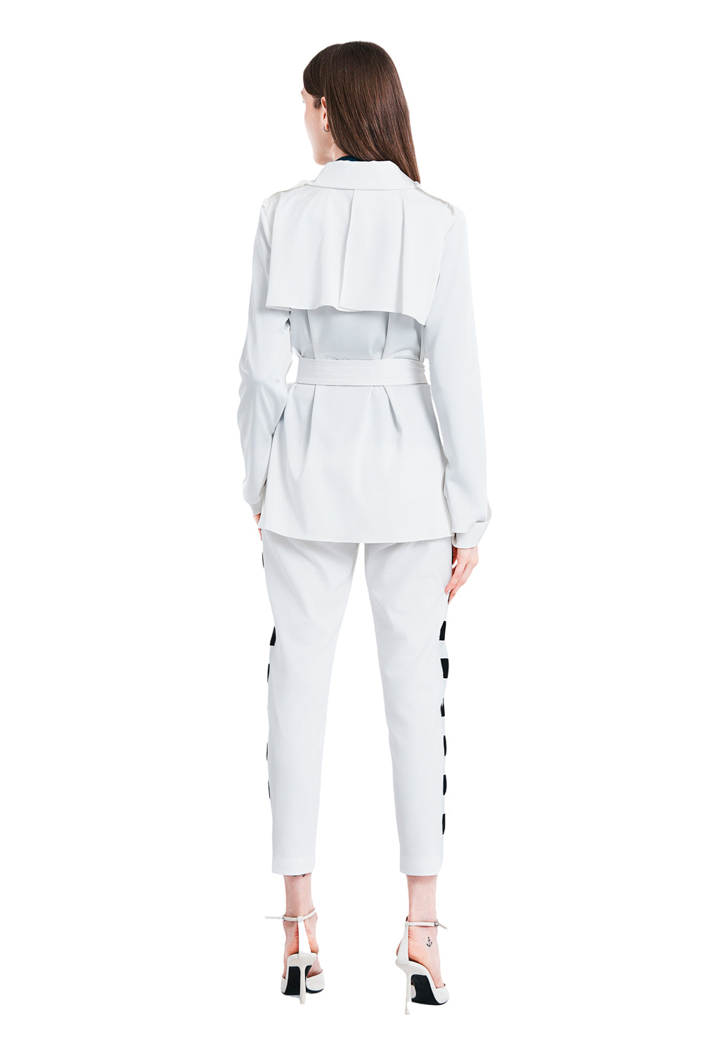 Sohila Satine Mid-Length Trench