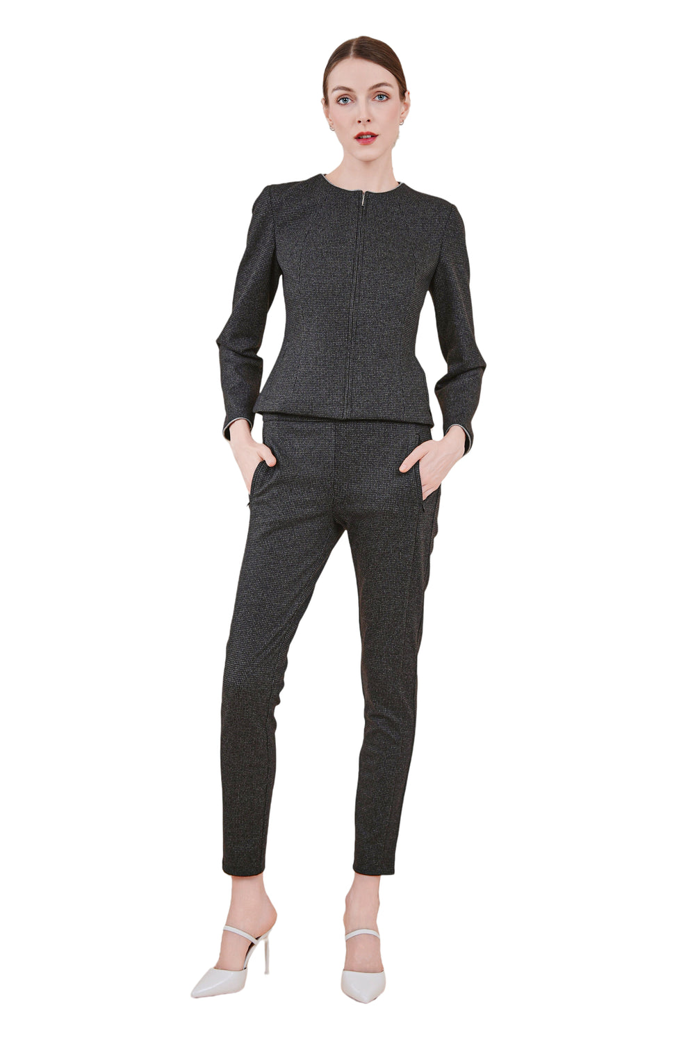 Maddy Slim Fit Zip Front Jacket