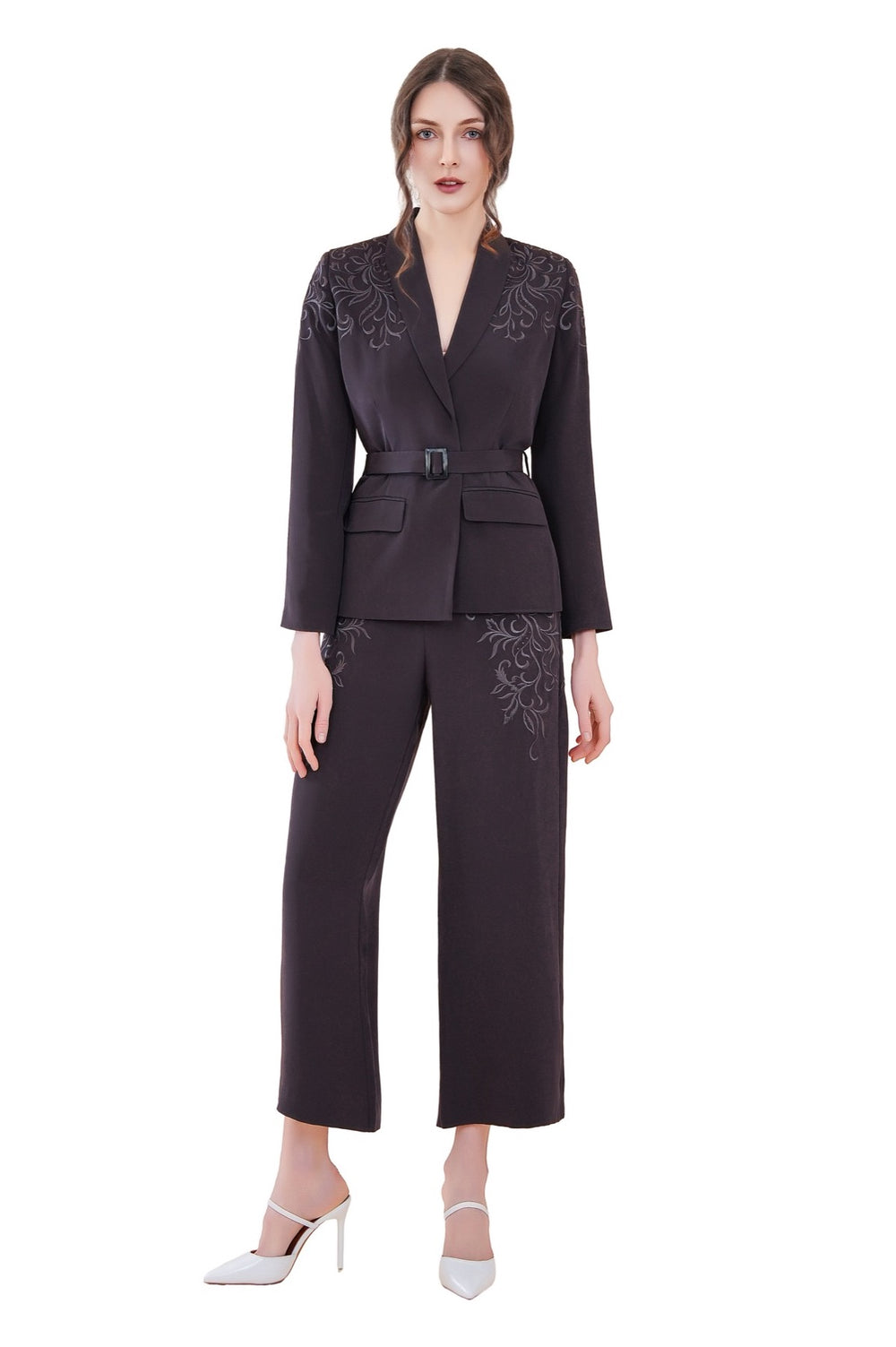 Lorenzo Embroidered Silk Blazer
