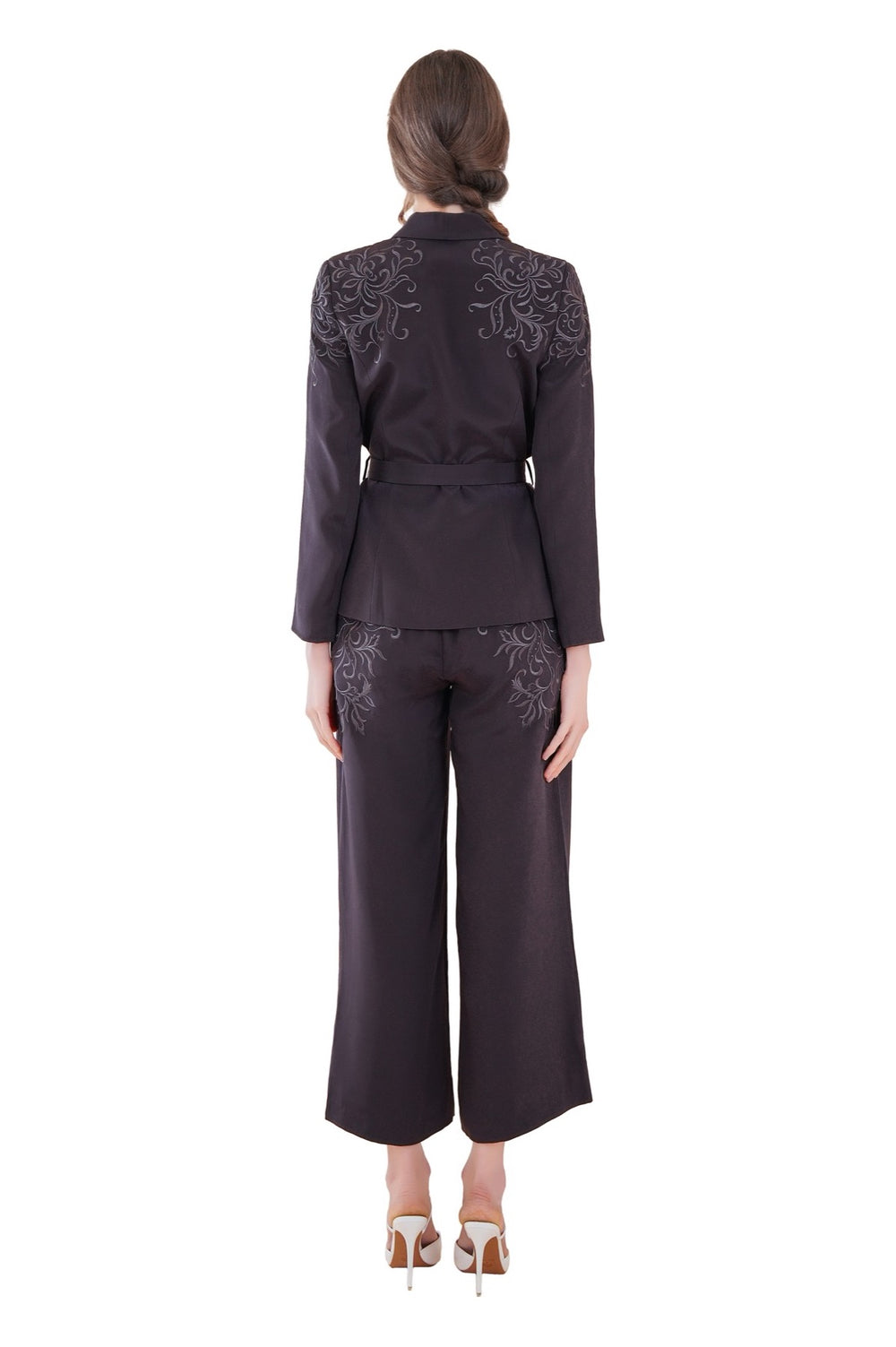 Lorenzo Embroidered Silk Trousers