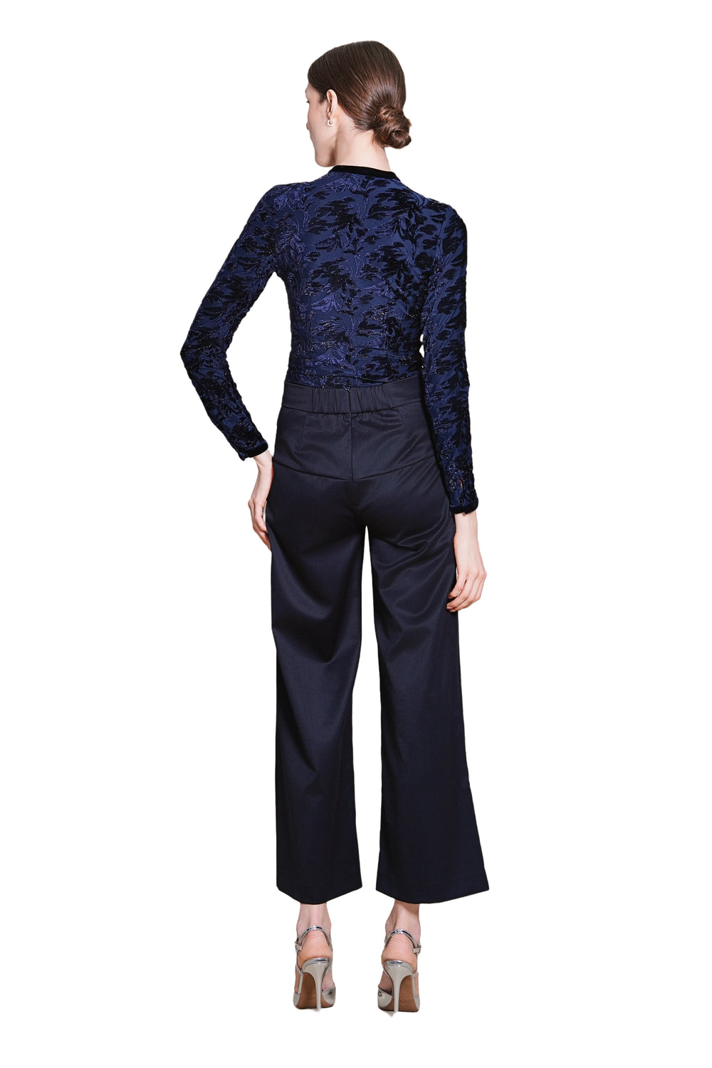 Emanda Luxe Wool Suiting Straight Leg Trousers