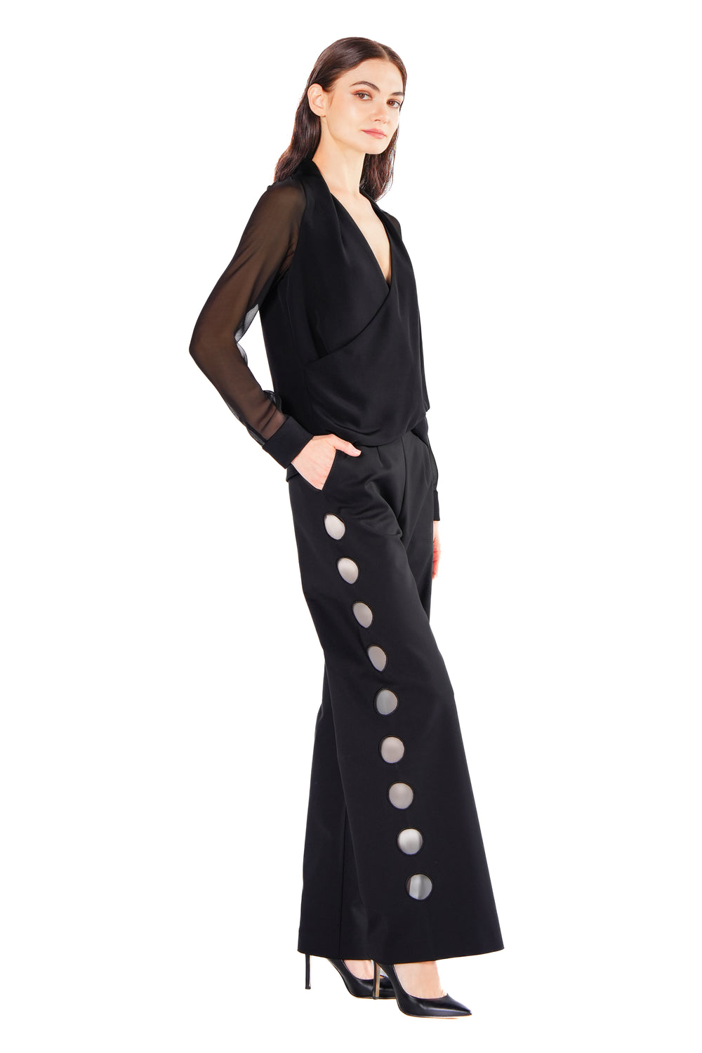 Maverick Circle Embroidery Trousers