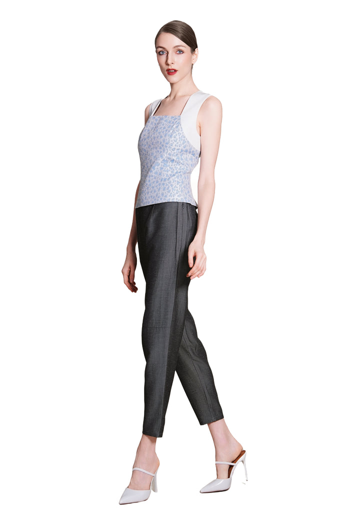 Genna Jacquard Fitted Top
