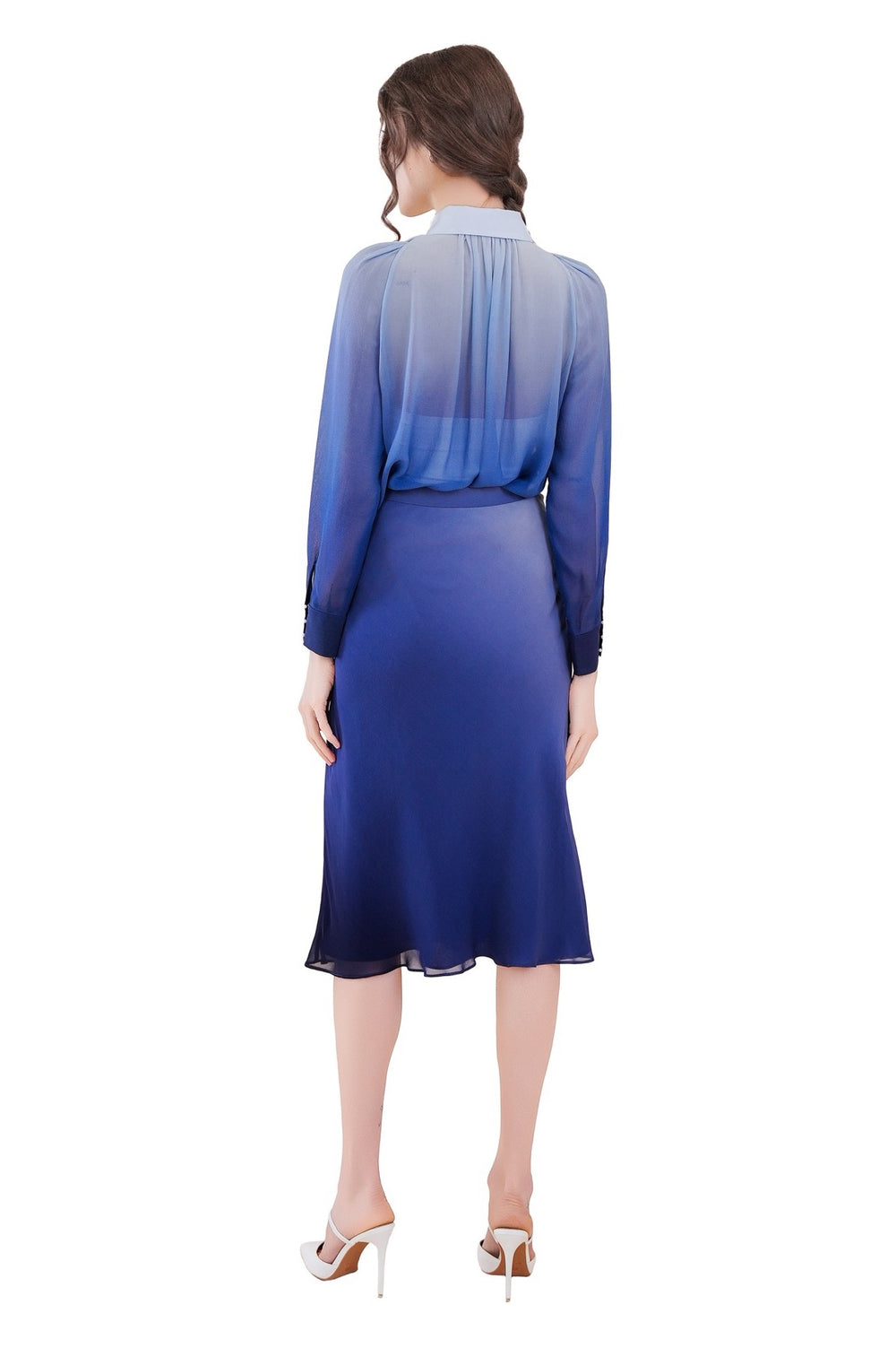 Ira Silk Chiffon Bias Skirt
