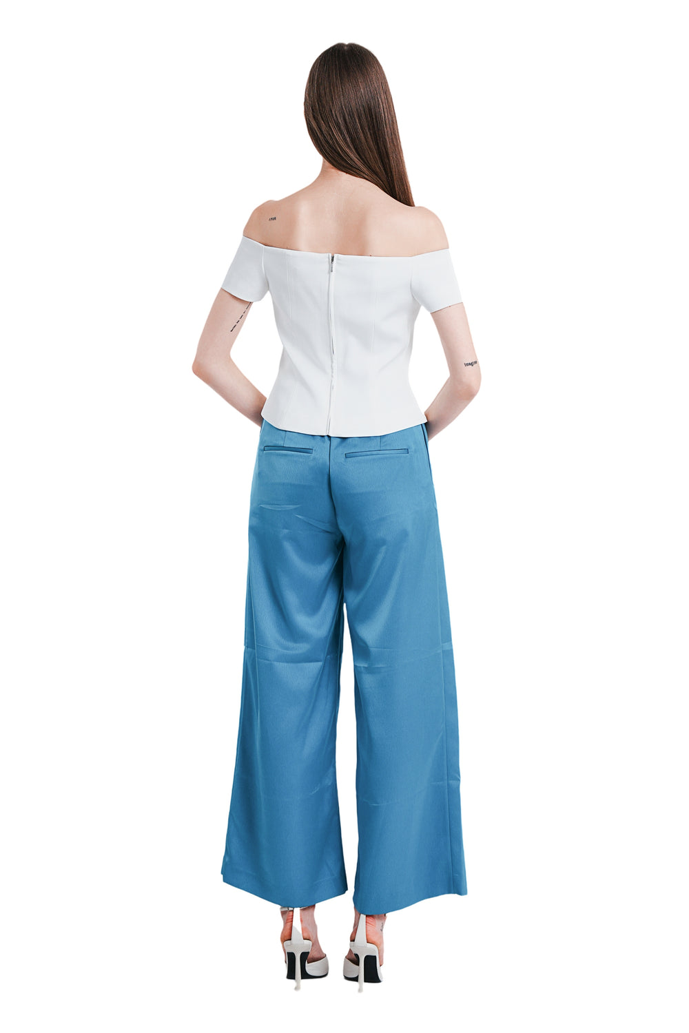 Jini Off-Shoulder Top in White