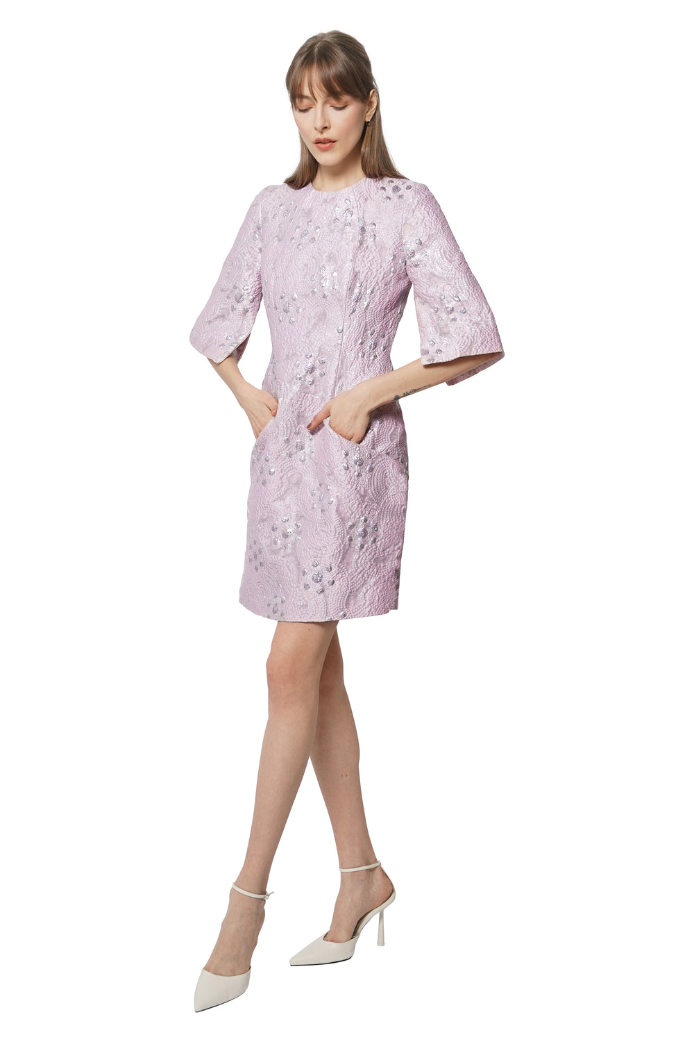 Belle Jacquard Dress