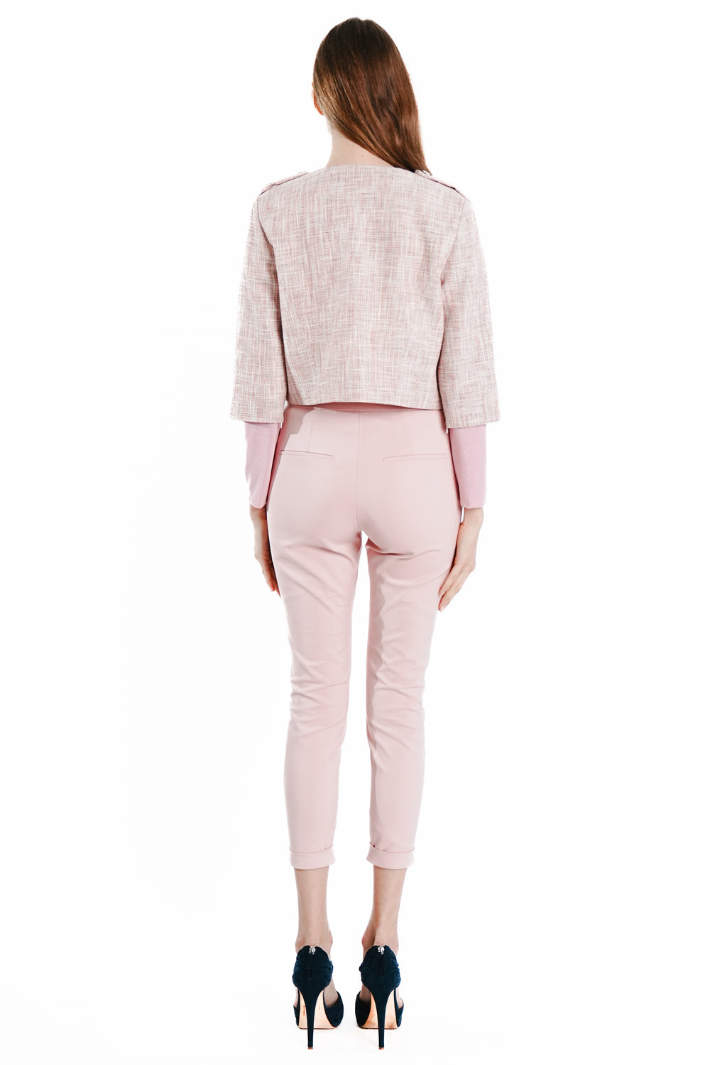 Eris Mid Sleeves Tweed Jacket