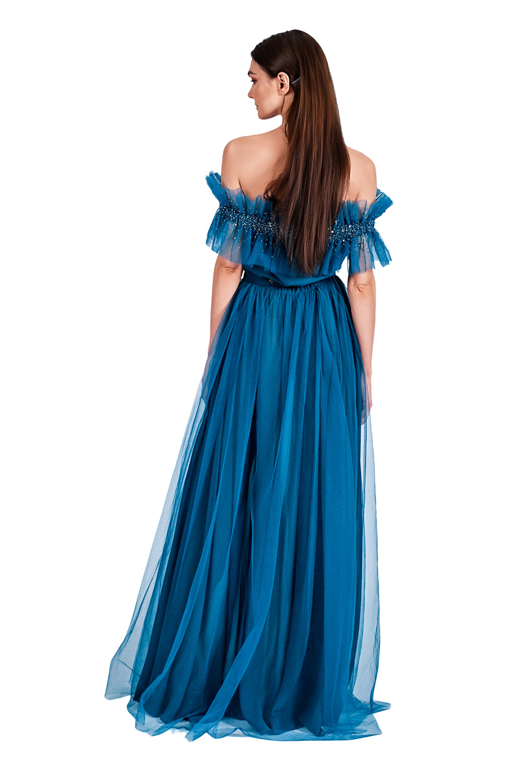 Raysella Tulle Embroidery Gown