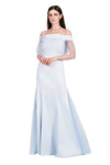 Cinella Matte Satine with Elastin Convertible Open Zipper Tulle Hem