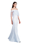 Cinella Matte Satine with Elastin Convertible Open Zipper Tulle Hem