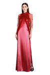 Aglaia Drapery Tulle and Velvet Embroidery Gown