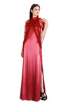 Aglaia Drapery Tulle and Velvet Embroidery Gown