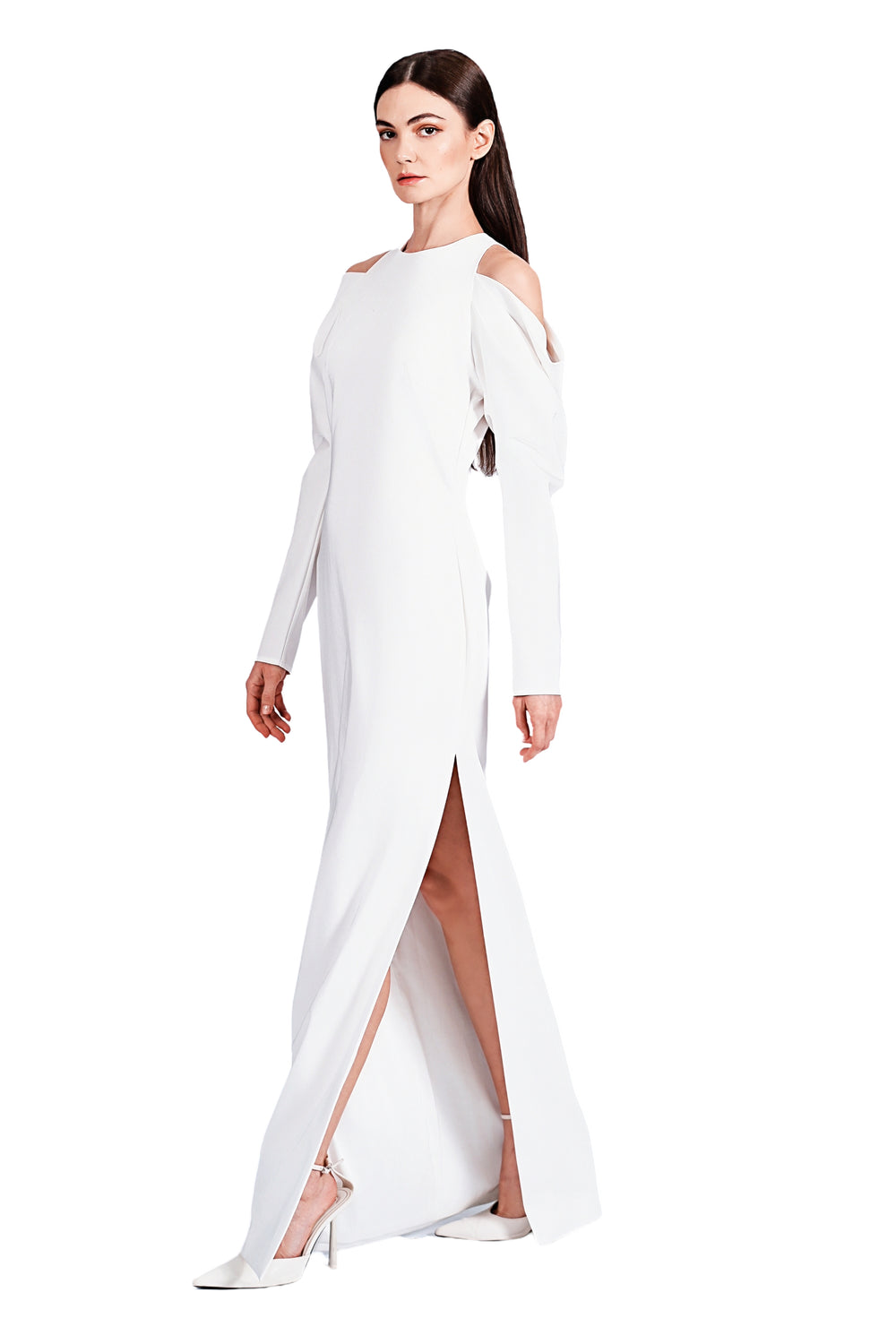 Norma Drapery Sleeve Gown