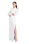 Norma Drapery Sleeve Gown