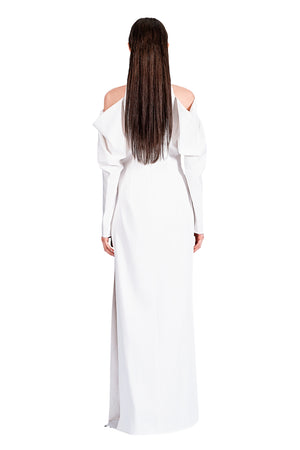 Norma Drapery Sleeve Gown