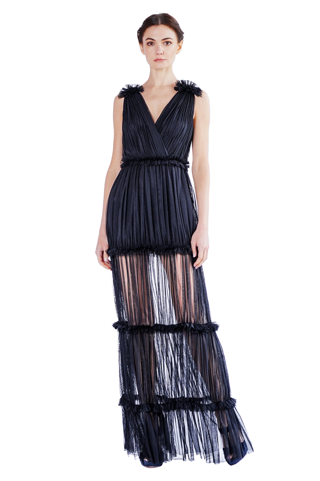 Claudia Tri-tier Tulle Gown