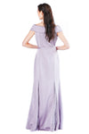 Estelle Tux Inspired Satin and Lace Gown