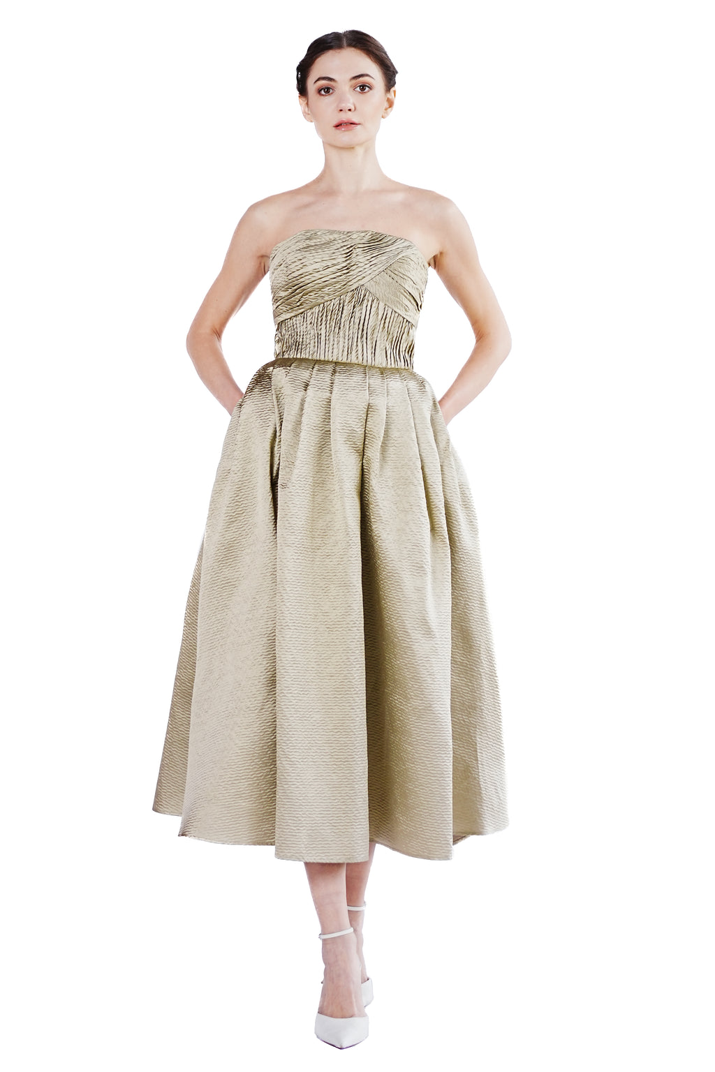 Eudora Detachable Sleeves Gown