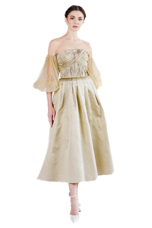 Eudora Detachable Sleeves Gown