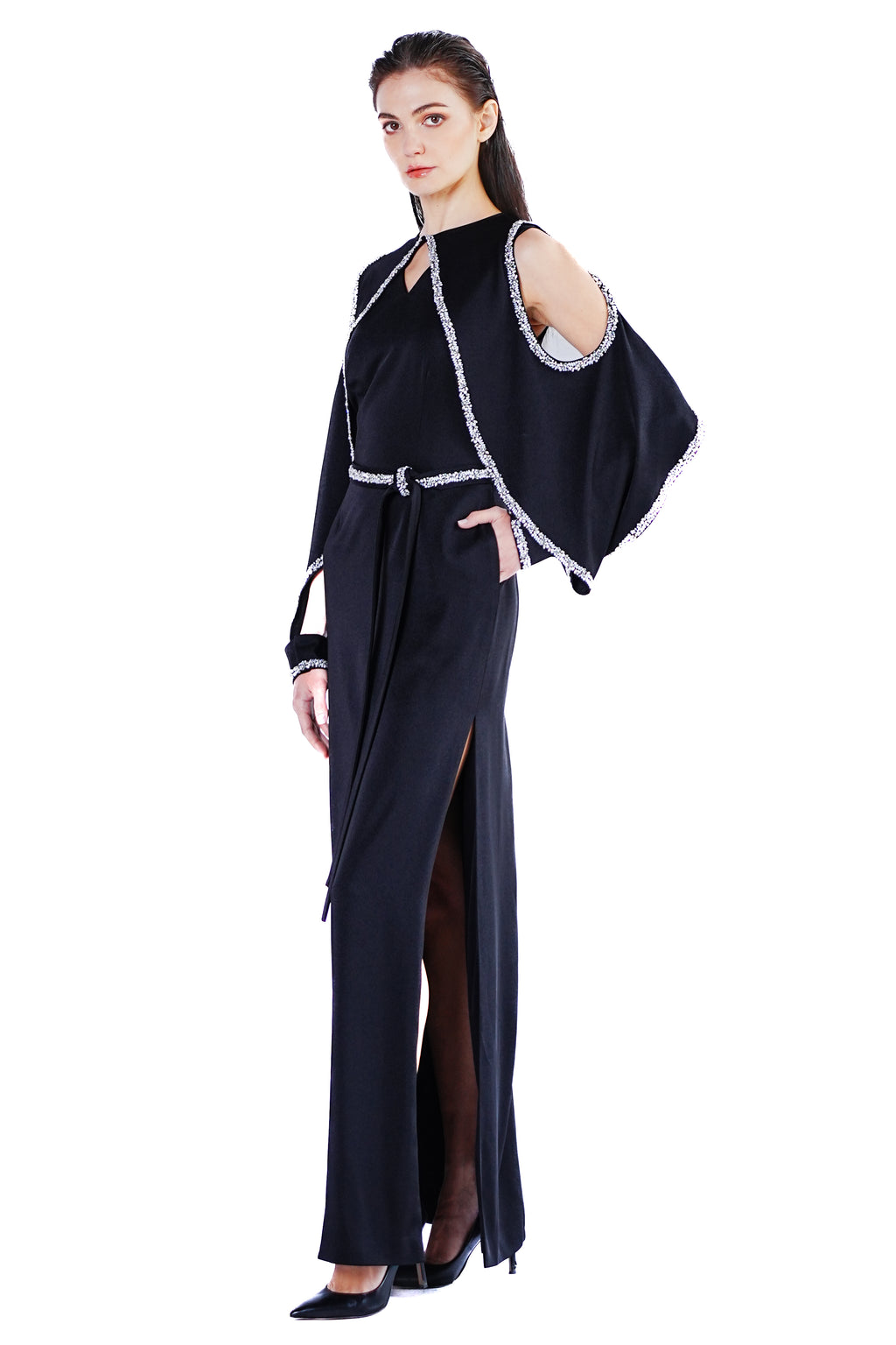 Onyx Embroidery Gown