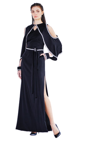 Onyx Embroidery Gown