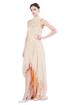 Ausrine Emb. Cascade Gown