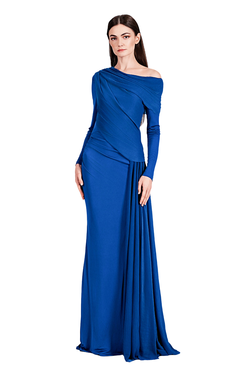 Heriella Jersey Drapery Gown