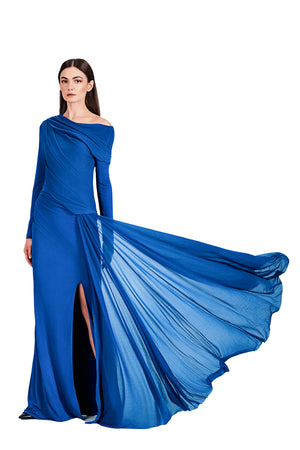 Heriella Jersey Drapery Gown
