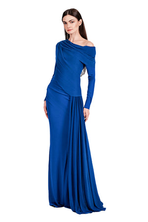 Heriella Jersey Drapery Gown