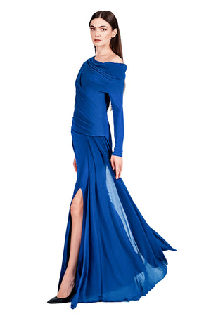 Heriella Jersey Drapery Gown