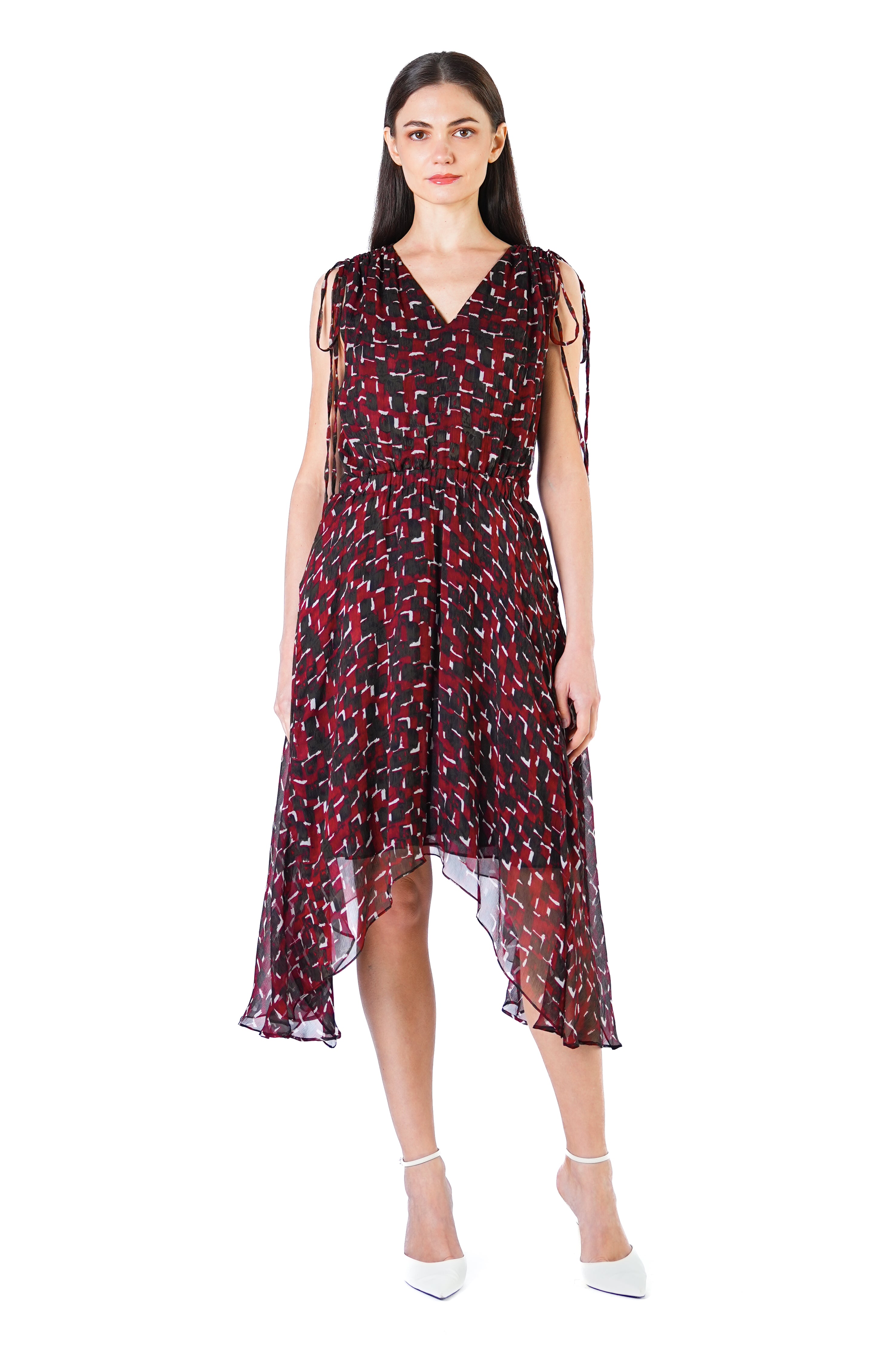 green emerald velvet dress Amara Embroidered Midi Dress main image 0