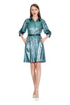 Remi Metallic Shirtdress