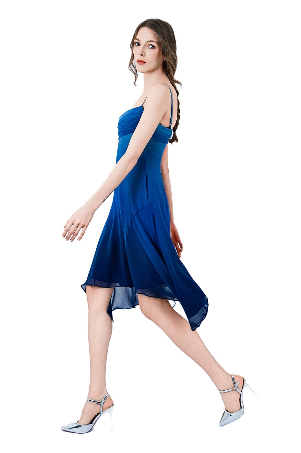 Zephyrine Silk Chiffon Dress