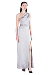 Voskaya One-shoulder Silk Charmeuse Gown
