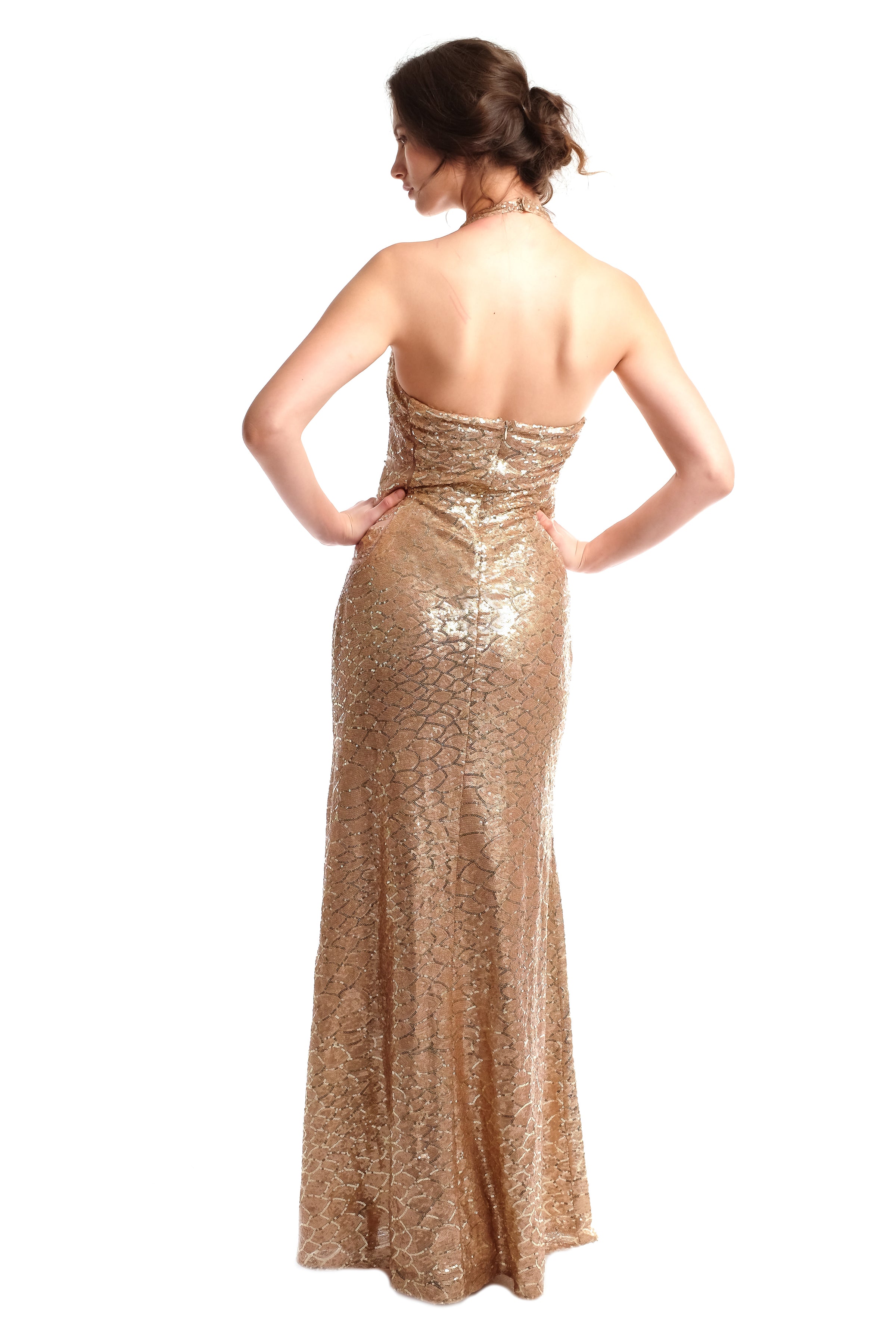 Gianna Halter Sequins Maxi Gown S.Nine by Susanna Soo Gianna Halter Sequins Maxi Gown S.Nine by Susanna Soo