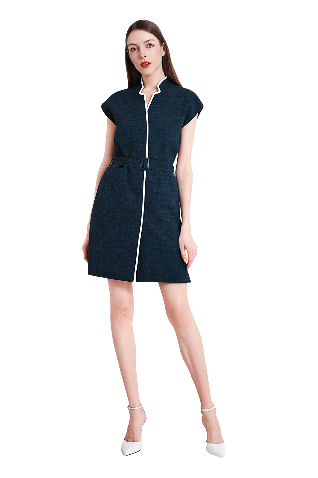 Cosette Linen Trench Dress