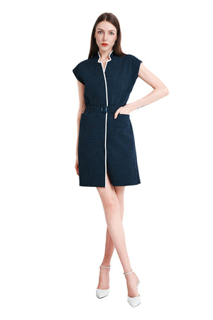 Cosette Linen Trench Dress