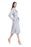 Sohila Silk Crepe Maxi Trench Coat