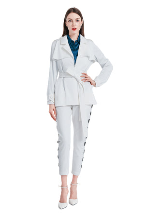 Sohila Satine Mid-Length Trench