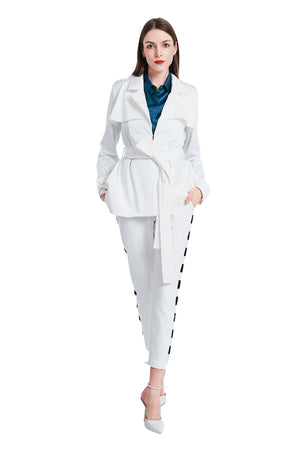 Sohila Satine Mid-Length Trench