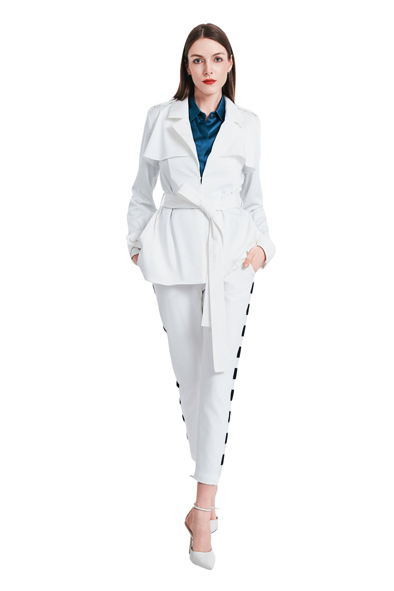 Sohila Satine Mid-Length Trench