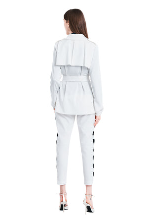 Sohila Satine Mid-Length Trench