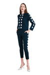 Cavon Ribbon Linen Jacket in Navy
